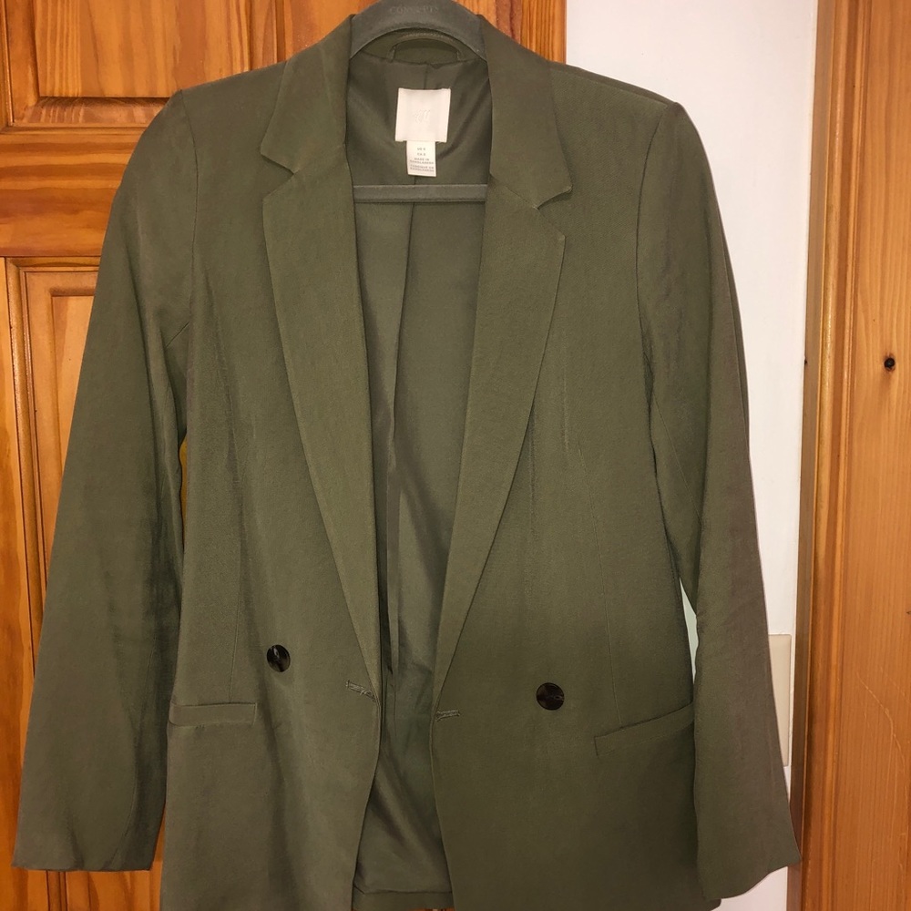 H&M Army Green Blazer